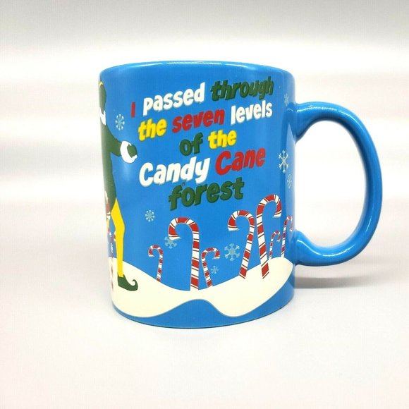 Elf Coffee Mug. "I passed through the seven levels of the candy cane forest" - Picture 1 of 12